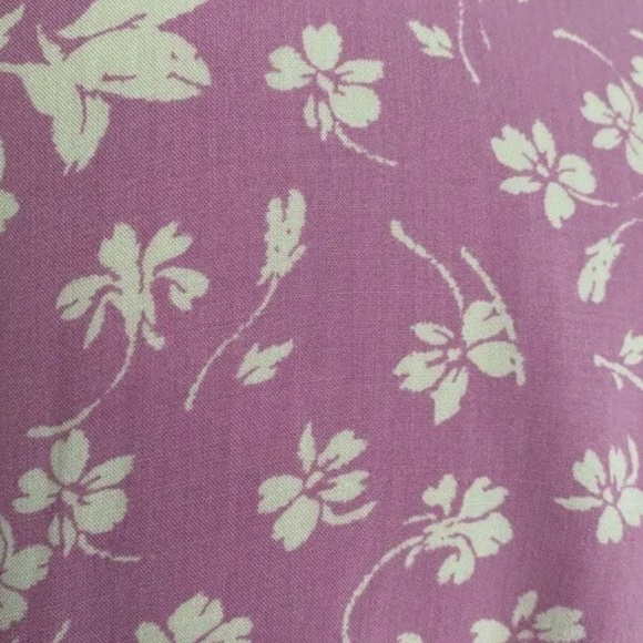 J. Crew Purple Floral Faux Wrap Ruffle Dress - Picture 6 of 11